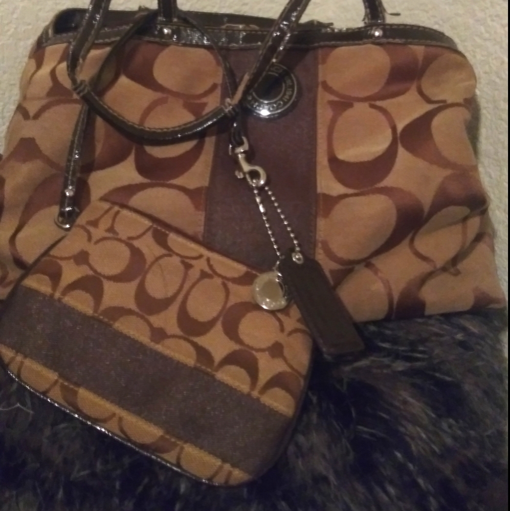 Coach bag and wristlette